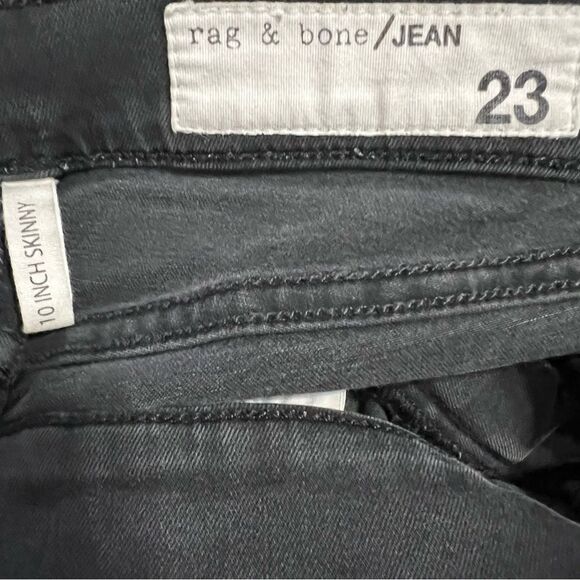 Rag & Bone 10 Inch Skinny Charcoal Gray Jeggings --‎ 23 - Picture 8 of 9